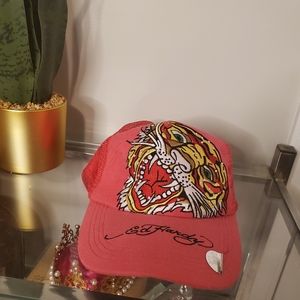 Ed Hardy Hot Pink Tiger Snapback/Hat